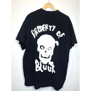 Grunge Paint Splatter Skull Graphic Streetwear Skater Black T Shirt Men XXL